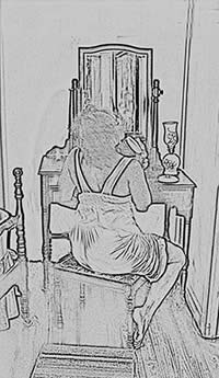 womanatdressingtable
